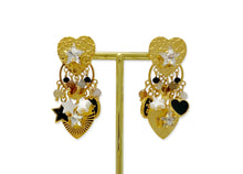 Carica l&#39;immagine nel visualizzatore di Gallery, Orecchini LILY NERI
