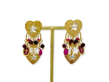 Carica l&#39;immagine nel visualizzatore di Gallery, Orecchini LILY BORDEAUX
