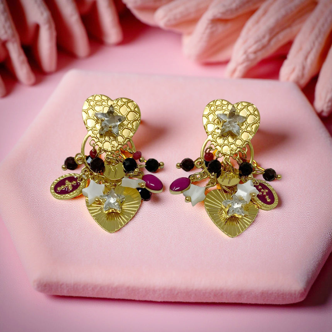 Orecchini LILY BORDEAUX