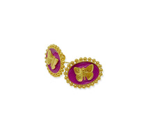 Carica l&#39;immagine nel visualizzatore di Gallery, Orecchini BON-PAPILLON PURPLE
