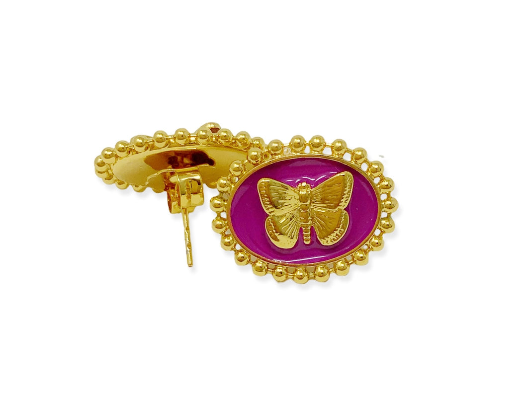 Orecchini BON-PAPILLON PURPLE