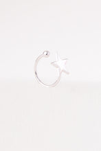 Load image into Gallery viewer, STAR SILVER PIERCING RING

