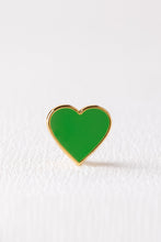 Load image into Gallery viewer, GREEN HEART EARRING
