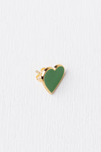 Load image into Gallery viewer, GREEN HEART EARRING
